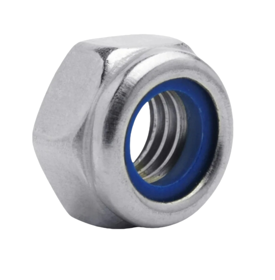 Angiv moment hexagon tynde nødder med ikke-metallisk indsats DIN 985 ASME B 18.16.6, bildele